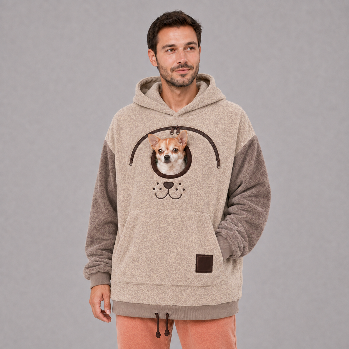 Dog Tote Carrier Hoodie