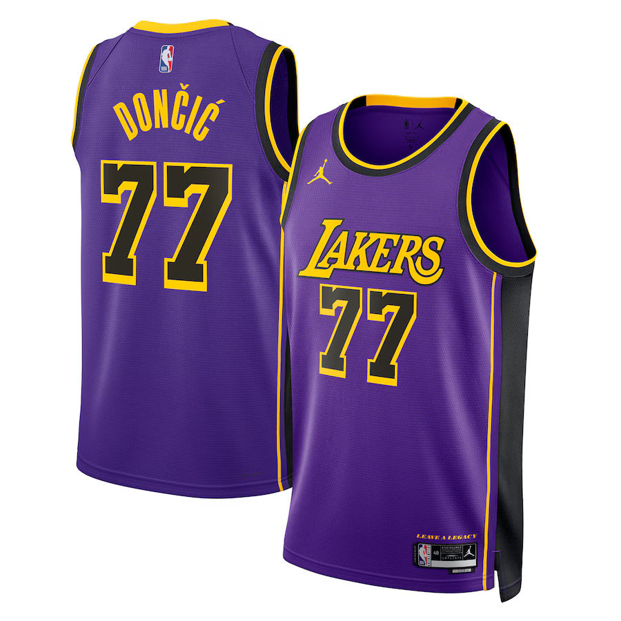 Luka DonÄiÄ‡ - Los Angeles Lakers Statement Edition 2024 NBA Jersey - Purple - Unisex