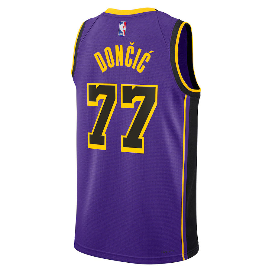 Luka DonÄiÄ‡ - Los Angeles Lakers Statement Edition 2024 NBA Jersey - Purple - Unisex