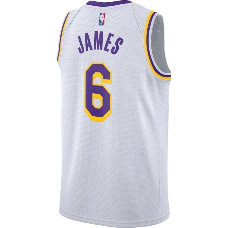 Los Angeles Lakers LeBron James #6 2021/22  Player NBA Jersey White