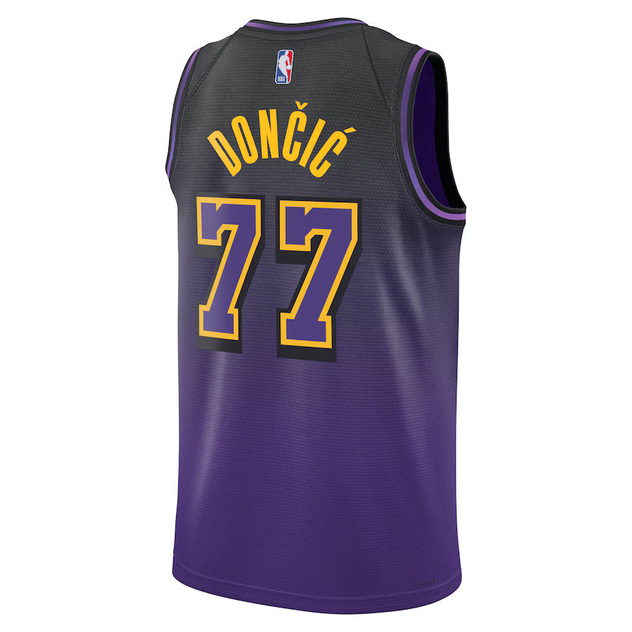 Luka DonÄiÄ‡ - Los Angeles Lakers City Edition 2024 NBA Jersey - Purple - Unisex