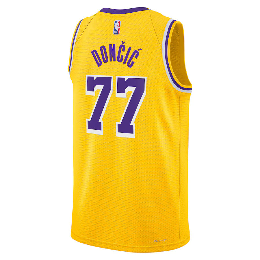 Luka DonÄiÄ‡ - Los Angeles Lakers Icon Edition 2024 NBA Jersey - Gold - Unisex