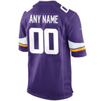 Minnesota Vikings - Custom NFL Game Jersey - Purple