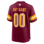 Washington Commanders - Burgundy Custom NFL Game Jersey